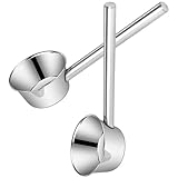 LOPUNER Edelstahl Schöpfkelle mit Langem Griff 35cm 2 Stück Wasserschöpfer mit Ausguss für Küche Restaurant und Garten Rostfrei und Formstabil