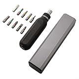 Eawfgtuw Für 71,1 cm Ratschen-Schraubendreher-Set mit magnetischen Bits und Saugspeicher, Chrom-Vanadium-Stahl-Werkzeug mit hohem Drehmoment für Elektronik (25,4 cm)