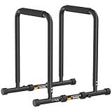 DH FitLife Dip Barren Bars | Dip Station | Kraftstation Fitnessgerät für Zuhause | Parallettes Calisthenics Training Equipment | Krafttraining 80-100 cm individuell verstellbar