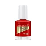 Max Factor Miracle Pure Nail Colour, Fb. 305 Scarlet Poppy, veganer Nagellack, lang anhaltend, schnell trocknend, 12 ml