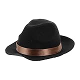 EPIGEIST Verschleißfester Hundehut aus Baumwolle mit Verstellbarem Riemen Dekorativer Welpenhut für Haustierpartys und Fotoshootings Schwarzer Haustierhut