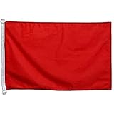 BOOTFLAGGE EINFARBIG ROT 45x30cm - EINFARBIG BOOTSFAHNE 30 x 45 cm Marine flaggen AZ FLAG Top Qualität