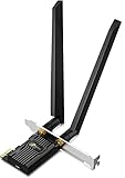 TP-Link WLAN-Karte AXE5400 PCIe 6E für Desktop-PC (Archer TXE72E), Bluetooth 5.3, WPA3, 802.11axe, Dreiband-Wireless-Adapter mit MU-MIMO, OFDMA, extrem niedrige Latenz, unterstützt