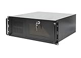 19 Zoll Rack Server Gehäuse 4U / 4HE schwarz - 48cm tief - ATX - NEU