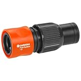 Gardena Profi-System-Schlauchstück: Schlauchanfang mit Schnellkupplung, Klemmmutter für hohe Haltkraft, geeignet für 19 mm (3/4 Zoll)-Schläuche (2817-20)