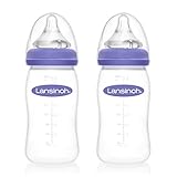 Lansinoh Babyflasche mit NaturalWave Sauger Gr. M, 2 x 240 ml, Doppelpack