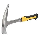 Deror Geologischer Hammer - Doppelkopf Entenschnabel, Ziegelhammer, Doppelkopf-Flachmund - Geologische Untersuchung Ziegel-Entenschnabel-Hammer (S, 804-1028g/28.4-36.3oz, Silber, Gelb, Schwarz)
