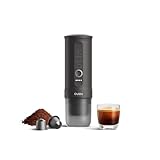 OutIn Nano Tragbare Espressomaschine mit Akku, für unterwegs oder Camping, Kaffeemaschine to go, mit elektrischer Selbsterhitzung über USB - C, 2 in 1 für gemahlenen kaffee und NS - kapseln