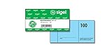 SIGEL GN101 Nummernblock, 100 Bons (fortlaufend nummerierter Block von 1 bis 100, 10,5 x 5 cm), 1 Block, aus nachhaltigem Papier