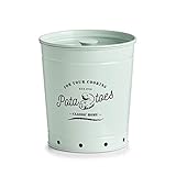 Zeller 19347 Vorratsdose Kartoffel, Metall, Mint, ca. Ø 16-19,7 x 21,5 cm, Aufbewahrungsdose für Kartoffel