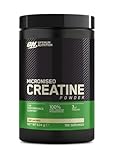 Optimum Nutrition Mikronisiertes Kreatin Pulver, Geschmacksneutral, 634g, 186 Portionen