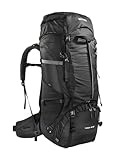 Tatonka Yukon 70+10 - Trekkingrucksack mit Frontzugriff, verstellbarem Rückensystem, extra Bodenfach, Regenhülle und 80 Liter Volumen (Black)