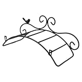 ifundom Antiker Gartenschlauchhalter aus Robustem Eisen Wandmontierter Schlauchhalter zur Praktischen und Eleganten Aufbewahrung von Gartenschläuchen Wetterfest und Langlebig Schwarz