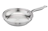 TEFAL VIRTUOSO E49206 Bratpfanne 28 cm | unbeschichtet | 10 Jahre Garantie | hochwertiger Premium-Edelstahl | Induktion | Braten | Rezepte