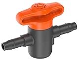 Gardena Micro-Drip-System Absperrventil, 4,6 mm (3/16 Zoll): Zur Regulierung oder Absperrung einzelner Rohrstränge, stufenlos einstellbar, Inhalt: 2 Stück (13217-20)