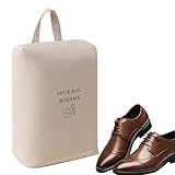 Schuhtasche zum Wandern, Schuhorganizer - Schuhtasche Organizer für Reisen - Staubdichte Schuhbeutel mit Reißverschluss zur Aufbewahrung, platzsparende Schuhaufbewahrung, beige, Unisex, Siehe