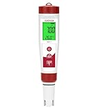pH Chlorine Messgerät, Pool Salzgehalt ORP Messgerät für Salzwasserpools, 7-in-1 Wasser EC TDS Temperatur Messgerät für SPA, Whirlpool, Aquarium, Fischtank, Hydrokultur, Trinkwasser