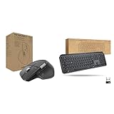 Logitech Business MX Keys & MX Master 3 Maus Set, kabellos, ergonomisch, gesicherte Logi Bolt Technologie, Bluetooth, weltweit Zertifiziert, Windows/Mac/Chrome/Linux, Deutsches QWERTZ-Layout – Grafit