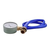 LOORGVEL Automotive Abgas testgerät mit Manometer und Schlauch Universeller Auspuffdruckprüfer für Kfz Einfach zu Bedienendes Diagnose kit Kompatibel mit Zahlreichen Automarken und