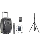 IBIZA PORT12VHF-MKII Bundle - 700W Mobilbox + SS03 Boxenständer