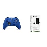 Xbox Wireless Controller Shock Blue + Xbox Play & Charge Kit M