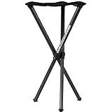 Walkstool - Modell Basic - Schwarz - 3-Beiniger Klapphocker aus Aluminium - Sitzhöhe 60 cm - Klapphocker Faltbar, Belastbar mit 175 kg - Hergestellt in Schweden