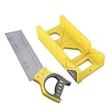 45 Grad Winkelschneidewerkzeug, Gehrungslade und Sägenset | Handkreissäge | Holzsäge | Komfortable Griff-Winkelsäge für Zimmermann