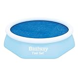 Bestway Flowclear™ Solarabdeckplane, Ø 210 cm, für runde 244 cm Fast Set™ Pools, blau