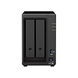 Synology DS723+ 24 TB Desktop-NAS-Lösung, installiert mit 2 x 12 TB Seagate Ironwolf-Laufwerken