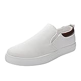 Segeltuchschuhe für Herren, flache Unterseite, leichte Slip-On-Stoffschuhe, Low-Top, Freizeitschuhe, atmungsaktiv, rutschfest, Fitness-Turnschuhe, rutschfeste Wanderschuhe, breite Passform, bequemer