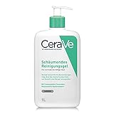 CeraVe Schäumendes Reinigungsgel für Gesicht und Körper, Normale bis fettige Haut, Mit Hyaluron und 3 essenziellen Ceramiden, 1 x 1l