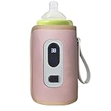 Eolaks Flaschenwärmer Tasche für Babymilch | Tragbarer Flaschenwärmer USB Baby Universal Flaschenwärmer | Reisebecher Temperaturkontrolle Muttermilchbecher, hält Babymilch warm