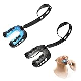 Sport Zahnschutz,2 Stücke Mundschutz,Sport Mundschutz mit Gurt,Mundschutz Boxen,Mouthguard für Rugby, Boxen, Kampfsport, Hockey, MMA, Taekwondo und Mehr, Erwachsene(Blau Schwarz)