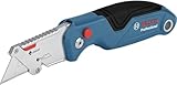 Bosch Professional Universal Klappmesser mit Klingenfach im Metall-Griff (inkl. 3x Klingen, Blister) - Amazon Exclusive Set