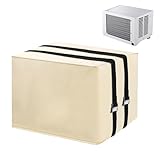 Abdeckung für Fenster-Klimaanlage, wasserdicht, verstärkt, Abdeckung für Klimaanlage, mit Blattschutz, für den Schutz von Terrasse, Außenbereich, Haus, Hof, Garten, Balkon, Winter und Wohnung