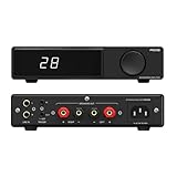SMSL AO10 HiFi-Verstärker, 2-Kanal-Stereo-Endstufe, 100 W Class-D-Vollverstärker für Passive Lautsprecher, Heim-Audio-Komponente, Desktop-Ampli mit 12-V-Trigger, Bass-/Höhen-Regler und EQ-Einstellung