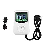 UWYRKSW ZFX-2140A Hochleistungs-LCD-Digitalanzeige Temperaturregler Steckdose Thermostat Sensorsonde EU-Stecker