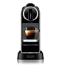 Nespresso De'Longhi EN167.B Citiz Kaffeekapselmaschine, mit Hochdruckpumpe, 1260W, 1liter,37.4 x 11.9 x 25.5 cm, Schwarz