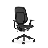 Karman Steelcase Ergonomischer Bürostuhl, höhenverstellbarer Stuhl mit Schwarz Bezug