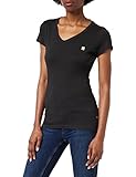 G-STAR RAW Damen Eyben Slim V-Neck Top, Schwarz (dk black...