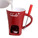 Arrovarp 130 Ml Keramik Schokoladenfondue | Persönlicher Schokoladen-Fondue-Becher | Schokoladen-Fondue-Becher-Set | Mini Schokofondue Set | Schokoladenfondue Becher