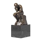 Moritz Bronzefigur Der Denker Höhe 20 cm 2,1 kg Skulptur Statue Antik I Bronze