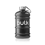 Bulk Half Gallon Wasserflasche, Sport Trinkflasche, Metallischem Schwarz, 2.2 Liter