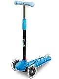 Kick Kickboard™ | Kinderroller ab 2 3 Jahre | Kids Scooter für Jungs und Mädchen | Mit LED Rollen & Höhenverstellbar | mitwachsend für Kinder von 3-7 Jahren (Blue)