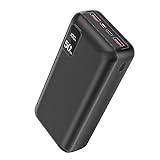 Power Bank 50000mAh 22,5W Powerbank PD20W Schnell Aufladende Externer Handyakku USB C mit LED Display 3 Ausgängen & 2 Eingängen Tragbares Ladegerät für iPhone 14 13 12 11 Pro Max, Samsung, iPad