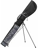 Longridge 5' Travelite Golftasche - Schwarz/Silber