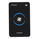RFID Kartenleser, 13,56 MHz USB RFID Lesegerät, Kontaktlos, HF Smart IC Zugriffskontrollkartenleser für Einen MF1 S50 S70, für Windows/Linux/Android. R80C USB ID/M1 Schwarz