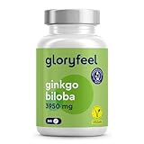 Ginkgo Biloba 3950mg - 365 Tabletten hochdosiert - Mit Flavonoglykoside + Terpenlactone & Ginkgosäurefrei - 50:1 Extrakt - Laborgeprüft, vegan und ohne Zusätze in Deutschland hergestellt