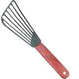 La Cuisine Pfannenwender Edelstahl mit Schlitzen zum Wenden von Fischen Fleischeiern Pfannkuchen Abgeschrägtes Design für einfaches Wenden und Schneiden, 16cm Klinge, 28 cm Länge