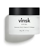 vinsk® Augencreme Eye Gel 50ml | Feuchtigkeitscreme für die Augen mit Hyaluron + Vitamin E + Kollagen | effektive Augenpflege gegen Falten Tränensäcke Augenringe | Augenserum jetzt ansehen